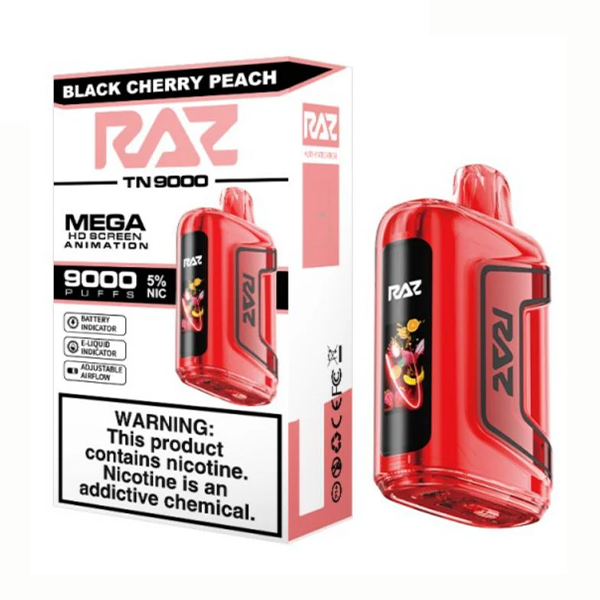 Black Cherry Peach Raz TN9000 - Vape.LLC