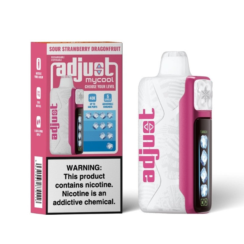Sour Strawberry Dragonfruit Adjust MyCool 40K - Vape.LLC