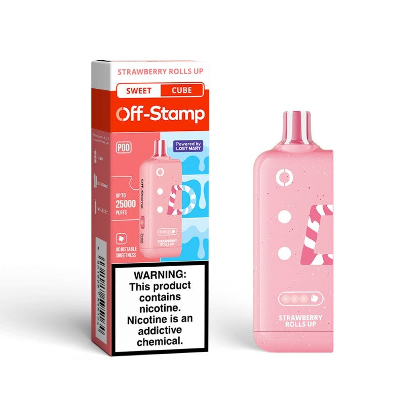 Strawberry Rolls Up Off Stamp Sweet Cube Pod 25K - Vape.LLC