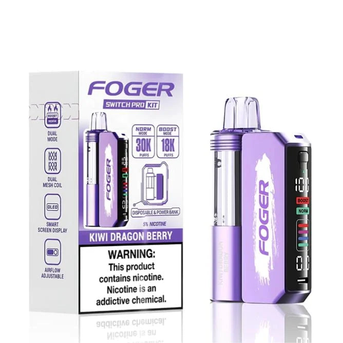 Kiwi Dragon Berry Foger Switch Pro 30K Kit - Vape.LLC