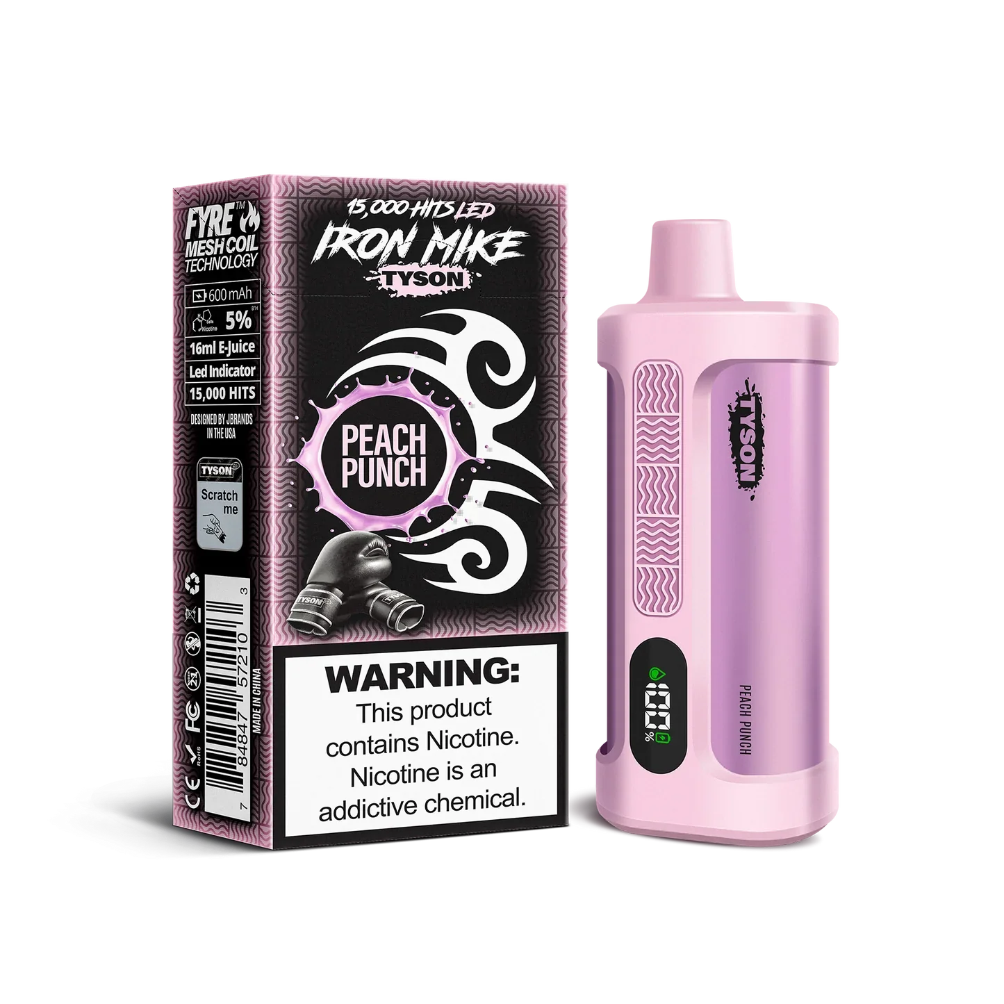 Peach Punch Tyson 2.0 Iron Mike - Vape.LLC