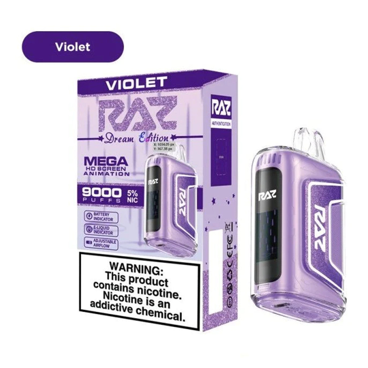 Violet Raz TN9000 - Vape.LLC
