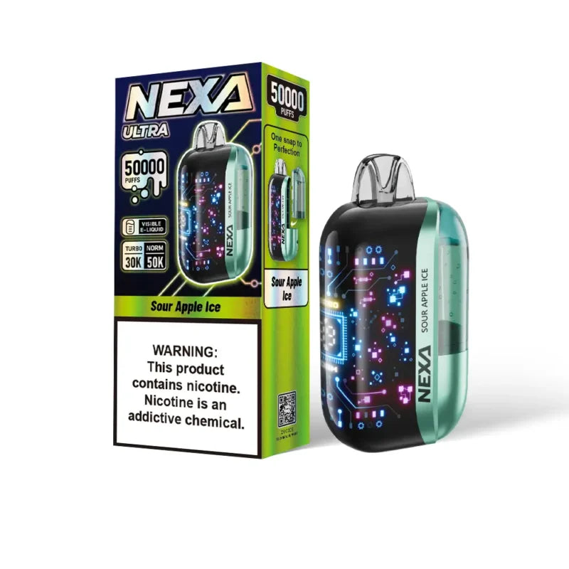 Sour Apple Ice Nexa Ultra 50000 - Vape.LLC