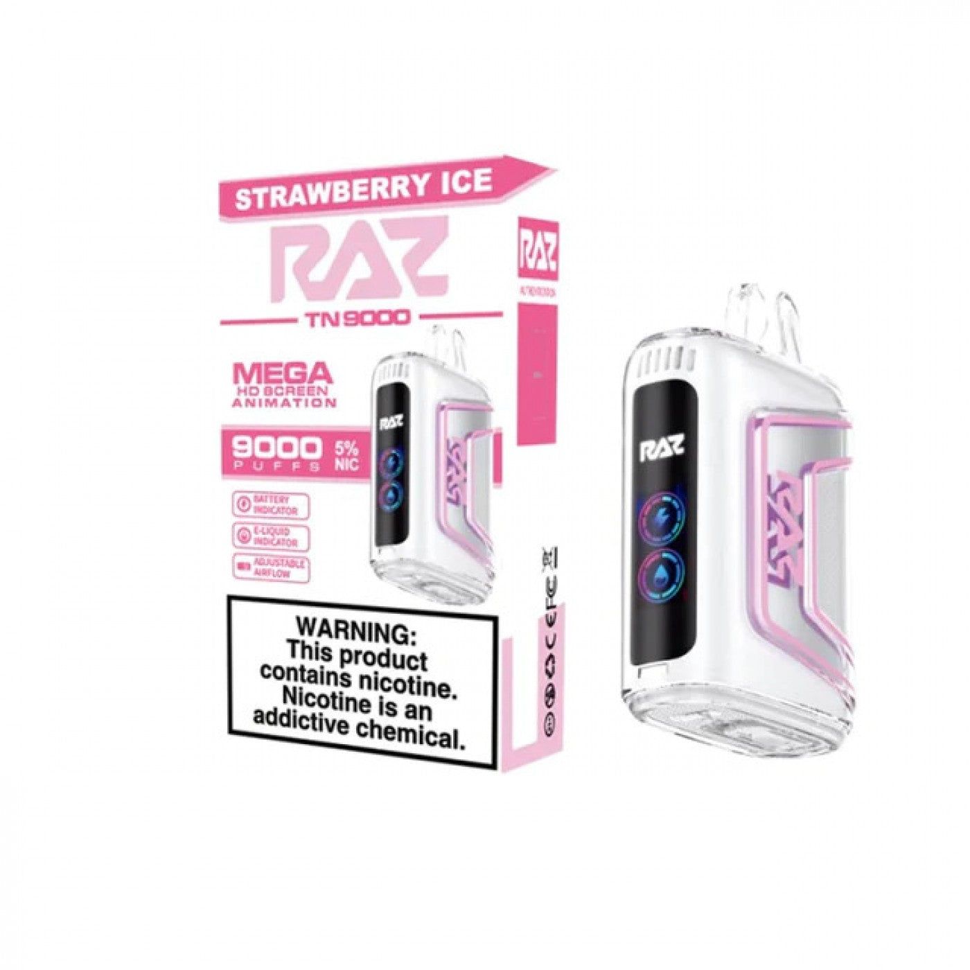 Strawberry Ice Raz TN9000 - Vape.LLC