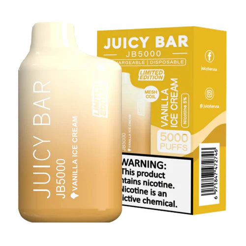 Vanilla Ice Cream Juicy Bar JB5000 - Vape.LLC