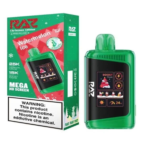 Watermelon Ice Christmas Edition Raz LTX 25K - Vape.LLC