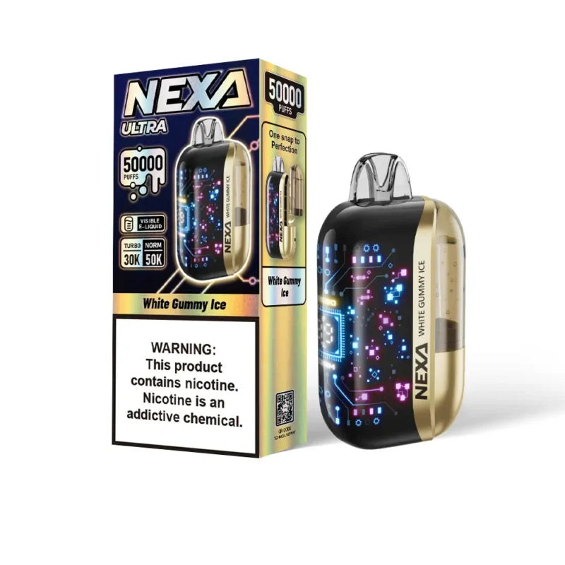 White Gummy Ice Nexa Ultra 50000 - Vape.LLC