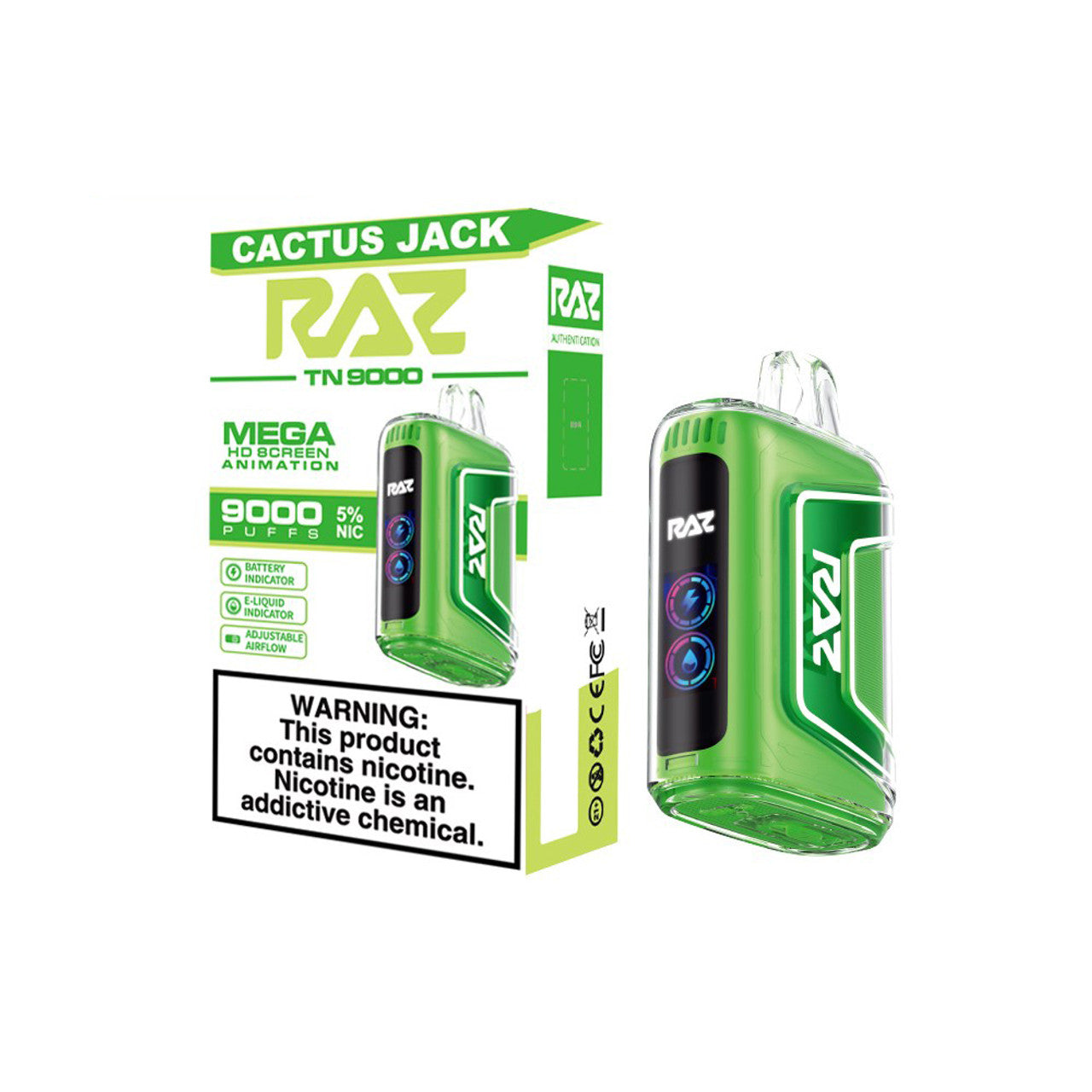 Cactus Jack Raz TN9000 - Vape.LLC